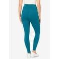 thumbnail image 2 of Woman Within Plus Size Tall Stretch-Cotton Knit Pull-On Pocket Leggings, 2 of 5