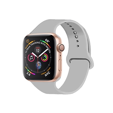 Uolo Apple Watch Replacement Bands 42/44mm Silicone Wristband for Apple Watch Series 6, SE, 5, 4, 3, 2, 1 - Sport Grey