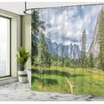 thumbnail image 5 of Ambesonne Yosemite Shower Curtain, Nature Valley Meadow, 69"Wx84"L, Grey Green, 5 of 5