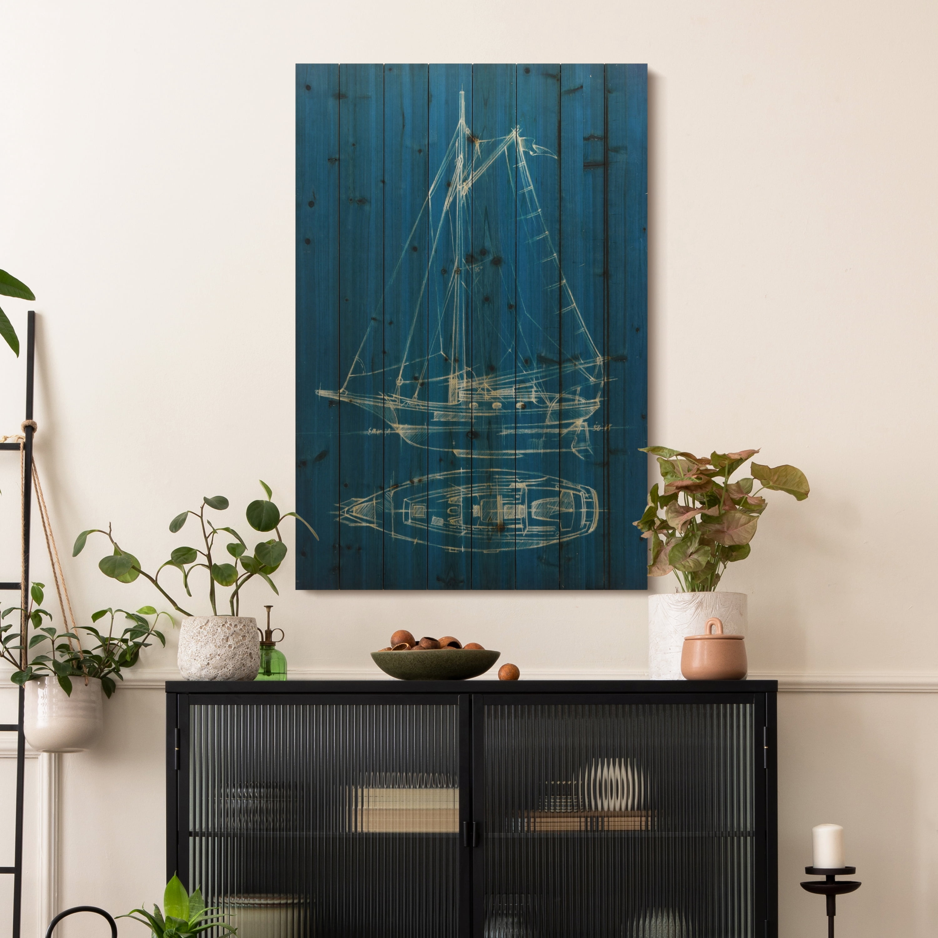 Empire Art Direct Sailing 2 Print on Solid Wood Wall Art, 45" x 30", Ready to Hang