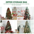 thumbnail image 4 of IBASETOY 1Pc Christmas Tree Storage Bag Heavy Duty Green Zippered Pouch for Seasonal Decoration, 4 of 5