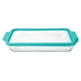 thumbnail image 1 of Anchor Hocking 3QT  BAKE DISH W/TEAL TRUEFIT LID, 1 of 3