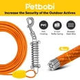 thumbnail image 2 of Cable de amarre para perros Petbobi y estaca de 41 m, resistente, 2 of 6