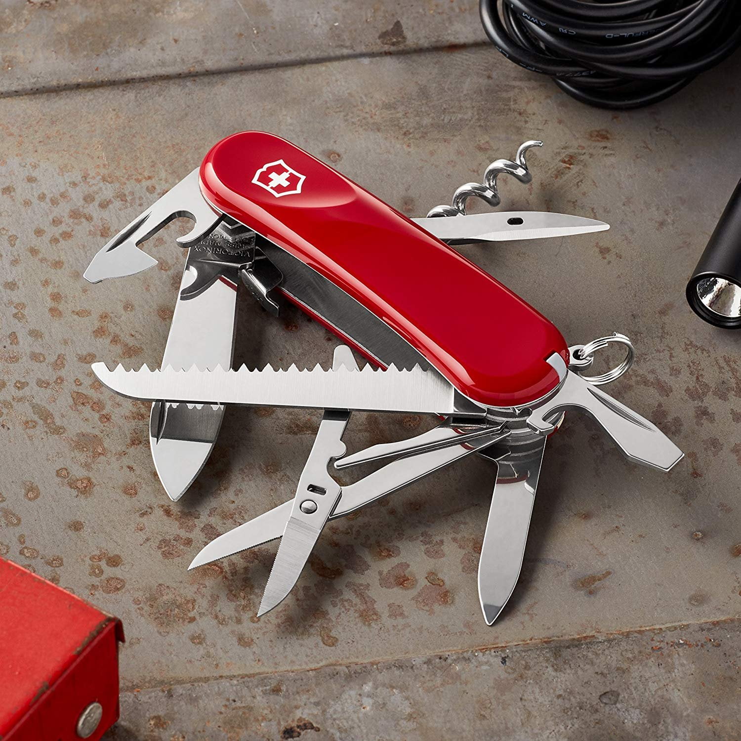 Evolution 10 Red 2.3803.EUS2 13 Function New In Box Victorinox Swiss Army Knife 
