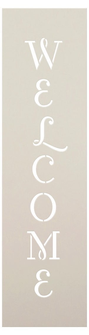 welcome stencil by studior12 reusable mylar template