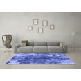 thumbnail image 3 of Ahgly Company Indoor Square Abstract Blue Modern Area Rugs, 6' Square, 3 of 4