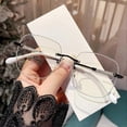 thumbnail image 1 of Glitter Frame Anti-Blue Light Eyeglasses Ergonomic Design Non-slip Computer Eyeglasses for Outgoing Driving Camping, 1 of 4