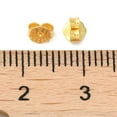 thumbnail image 3 of 10 pc 925 Sterling Silver Friction Ear Nuts Butterfly Earring Backs for Post Earrings with S925 Stamp Real 18K golden Plated 4x4.5x2mm, 3 of 3