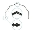 thumbnail image 2 of Madalena 13/16" 6-Sided Bay Window Curtain Rod - Black, 2 of 3