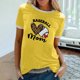 thumbnail image 1 of Fiudx Liquidación de Ofertas Flash Blusa Holgada de Manga Corta con Cuello Redondo y Manga Abombada para Mujer, 1 of 6