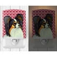 thumbnail image 2 of Caroline's Treasures LH9165CNL Papillon Hearts Love and Valentine's Day Portrait Ceramic Night Light, 6x4x3", multicolor, 2 of 2