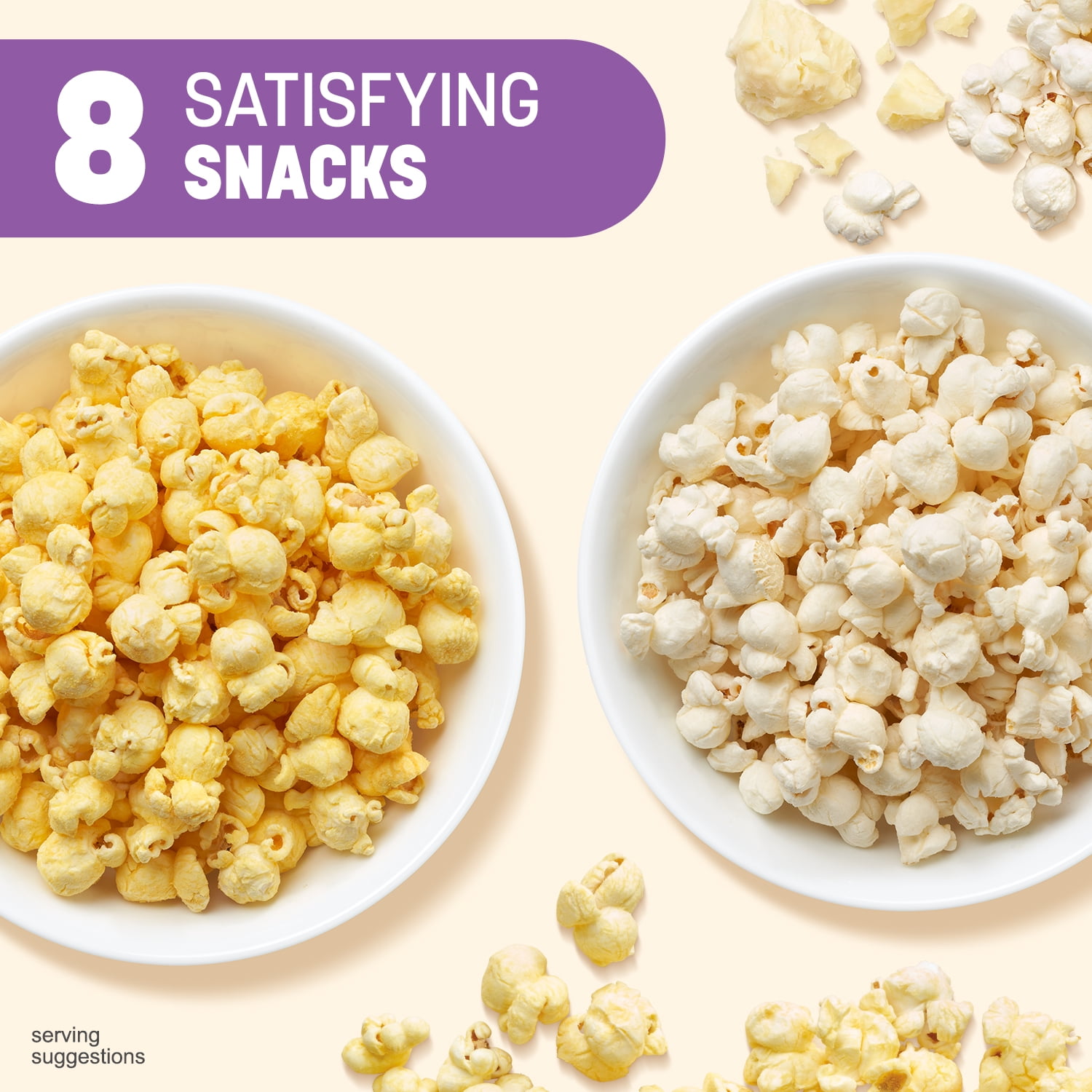 Nutrisystem Popcorn Variety Pack, White Cheddar and Butter, 8 Count