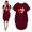 Red, variant on Dresses for Women 2023 Plus Size Summer Casual Midi Clearance Dresses For Women 2023 Women'S Summer Fashion Love Print Casual Short Sleeve Pocket Round Neck Dress