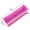 thumbnail image 2 of 1200ml Rectangle Silicone Soap Making Mold Wooden Box Handmade Craft Soap Mould Toast Cake Loaf Mold, 2 of 3