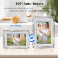 thumbnail image 3 of 7 Inch IPS Digital Picture Photo Frame with Music-Sync LED Ambient Light Auto-Rotation 4GB Video/Photo Playback US Plug, 3 of 7