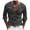 AB889 Black, variant on Tisuna Long Sleeve T-Shirts For Men Soft Henley Neck Tops Men Striped Tshirts For Sport Workout Size L