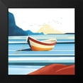 thumbnail image 2 of Arctic Frame 15x15 Black Modern Framed Museum Art Print Titled - Illustrated Italian Landscape X, 2 of 5