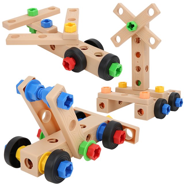 Juguete de ensamblaje de tuercas de bricolaje, juguete de ensamblaje de tuercas de ensamblaje de tuercas de bricolaje para niños Juguete de desmontaje de tuercas de grado profesional