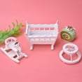 thumbnail image 3 of Meubles de Maison de Poupée, Poussette Mini pour Maison de Poupée 1:12 Blanc, 3 of 8