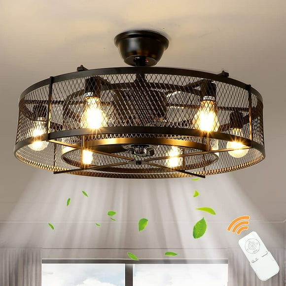 flush mount ceiling fan with light for kitchen