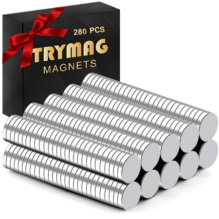 

DIYMAG Magnets 280Pcs Small Strong Neodymium Magnets Tiny Rare Earth Magnets Round Fridge Magnets for Whiteboard Office DIY Science Photo - Come with a Storage Case