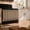 Brown, variant on Farmhouse Gingham Oven Curtain Cover with Bow Ties, 30.3" W x 21.7" H, Ruffled Short Kitchen Decor Curtain for Stove Front, Dustproof & Washable Checkered Fabric