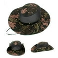 thumbnail image 6 of Dress Choice Unisex Camouflage Bucket Mesh Boonie Hat Breathable Wide Brim Outdoor Sun Protection Mesh Safari Cap Adjustable Fishing Cap for Travel Fishing, 6 of 8