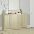 thumbnail image 1 of South Shore Arum Set of 2 Sideboards with Shelves, in Bleached Oak, 1 of 14