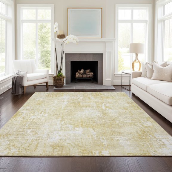 Addison Rugs Machine Washable Indoor/ Outdoor Chantille Boho Abstract Rug Beige - 10' x 14'