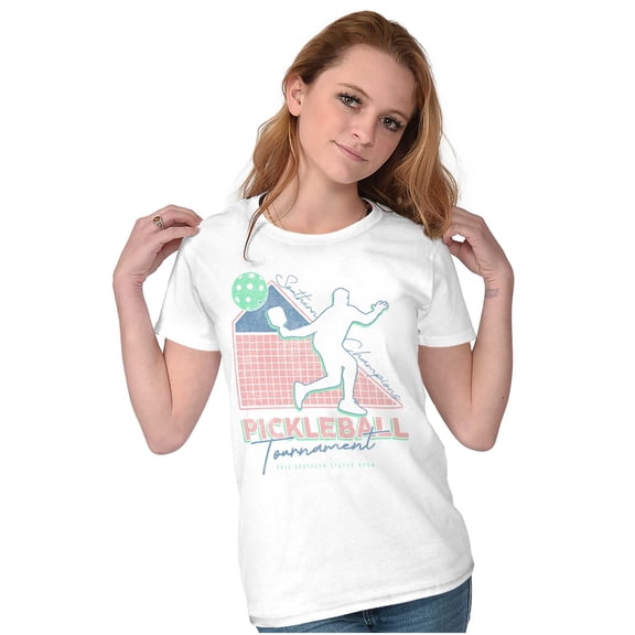 Pickleball Southern Championship Womens Slim Fit Graphic Tee Brisco Brands S