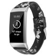 thumbnail image 2 of Sidaley Reemplazo para la de cuero Charge 3 Estilo hueco Correa de reemplazo de muñeca ajustable Relojes inteligentes flor gris S, 2 of 6