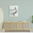 thumbnail image 2 of Stupell Industries Rustic Pelican Bird Beach Shoreline Portrait Graphic Art Gallery Wrapped Canvas Print Wall Art, Design by Patricia Pinto, 2 of 6