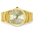 thumbnail image 5 of Ice Star Men's Luxury 45mm Nugget Watch with Diamond Accent Dial - Adjustable Band - Quartz Movement - Exquisite 14k Gold Finish, 5 of 5