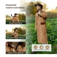 thumbnail image 4 of RESISTANCE Men's Western Cowboy Canvas Duster Coat - Long Old-Style Range Wear Jacket, 4 of 5