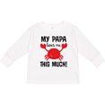 thumbnail image 3 of Inktastic My Papa Loves Me Boys or Girls Long Sleeve Toddler T-Shirt, 3 of 5