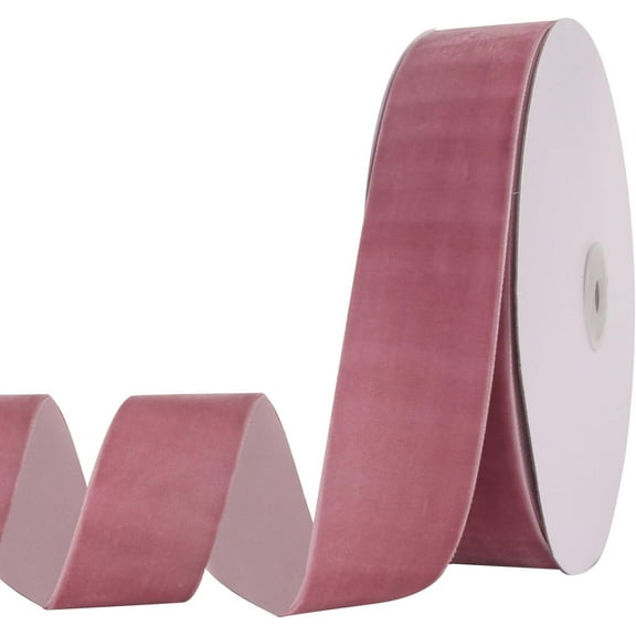 Fuebueo Velvet Ribbon Wide Single Velvet Ribbon Roll for Gift Wrapping Decoration Party Wedding Arts Crafts