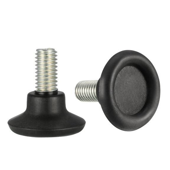 Furniture Levelers, 13mm to 18mm Adjustable Height M8 x 14mm Threaded,  4Pcs