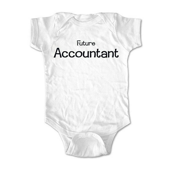 Future Accountant - wallsparks cute & funny Brand - baby one piece bodysuit - Great baby shower gift!