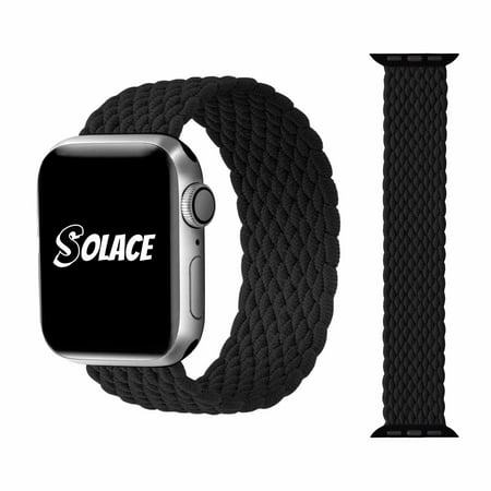 SolaceBands Imperium V2 Loop Nylon Apple Watch Band in Black XL for Unisex