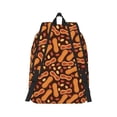 thumbnail image 3 of Naloa Canvas Backpack for Men Women Peanuts2 Print Rucksack Casual Travel Daypack Large and Small Durable College Tote Satchel Bookbag for Teens, 3 of 8