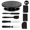 Eight-piece Lazy Susan Set, variant on Black Cake Decorating Turntable Set, 360° Rotating Cake Stand with Spatulas & Icing Smoother Tools, Non-Slip Baking Turntable Kit for Cake Frosting, DIY Baking, and Dessert Decoration