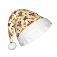 thumbnail image 2 of Balery Thanksgiving Turkeys Pattern Santa Hat Christmas Hat Funny Christmas Hat Christmas Knitted Beanie Hat For Men Women Adult, 2 of 6