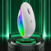 PEONAVET Wireless Mouses Wireless Mouses Wireless Bluetooth Mouse Unique Type-c Fast Charging Long Battery Life Colourful LED Light Adjustable DpI Adaptable To Wide Range Of Devices