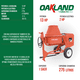 thumbnail image 5 of Revolvedora de Concreto a Gasolina OAKLAND 13 Hp Capacidad 355 Litros Modelo OAKRG-131S, 5 of 5