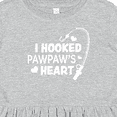 thumbnail image 4 of Inktastic I Hooked Pawpaw's Heart with Fishing Rod Girls Toddler Dress, 4 of 5