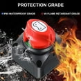Interruttore Generale Batteria 12V-48V On/Off Per Auto, Camper, RV – 275A, 300A Picco