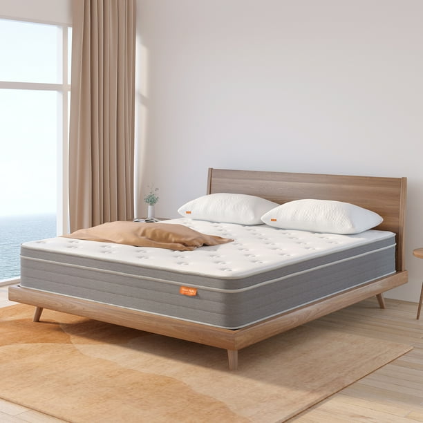 Sweetnight Island Queen Mattress 10 inch Gel Memory Foam Hybrid