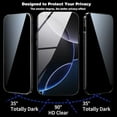 thumbnail image 4 of KOMI Magnetic Titanium for iPhone 14 Plus Privacy Case, Anti peep Magnetic Adsorption Double Sided Tempered Glass Full Body Case, Privacy Screen Protector Metal Frame Anti Spy Phone Case, 4 of 5