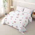 thumbnail image 3 of Erosebridal Minimalist Cherry Heart Twin Quilt Set,Cute Fruit Dot Twin Coverlet Set For Girls,2pcs, 3 of 7