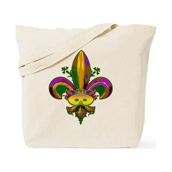 CafePress - Masked Fleur De Lis Tote Bag - Unisex Canvas Tote Bag, Beige, 1-Piece